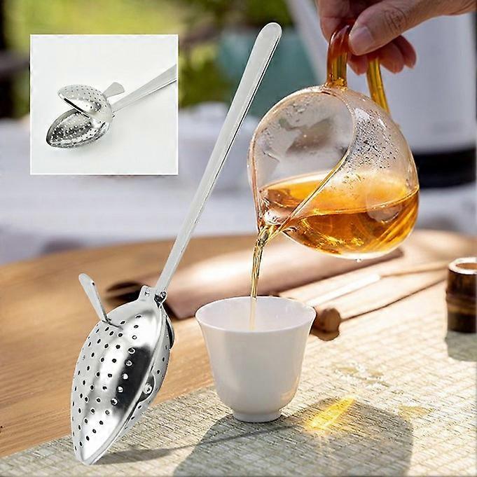 Tea Player With Tea Leak Drops Leaf Shape Infuser Tea Filter
