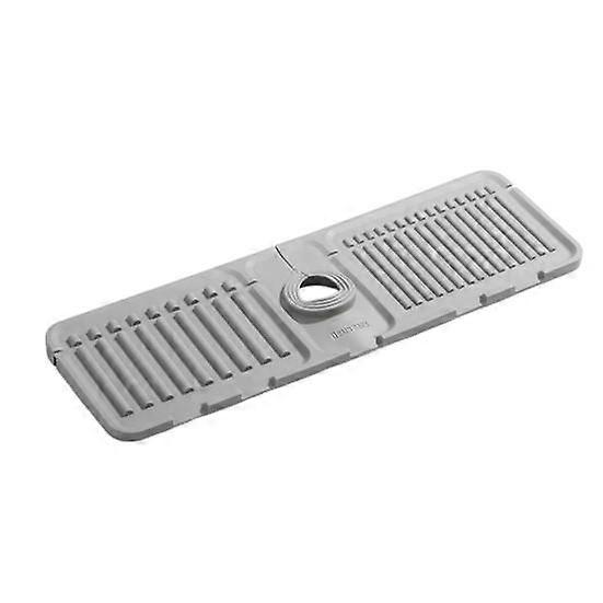 Yousheng Kitchen Sink Splash Guard Silicone Faucet Drying Mat Dish Sponge Soap Holder Bathroom Sink Draining Pad Drip Catcher Tray