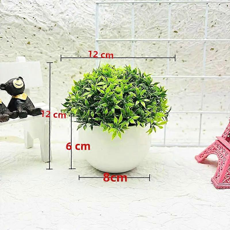 Elegant and Energetic Artificial Bonsai Vivid Greenery Desktop Decoration Non-Fading Centerpieces Office Decorative Plant