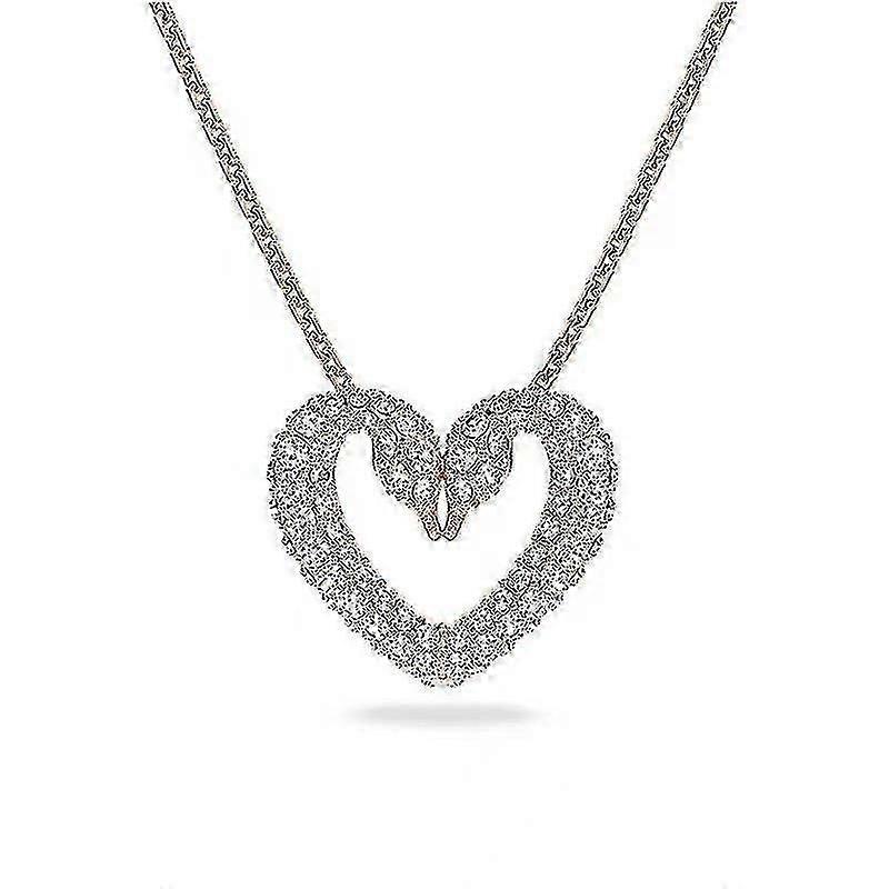 Double Swan Colier Femei Crystal Clavicle Lanț-Excelență