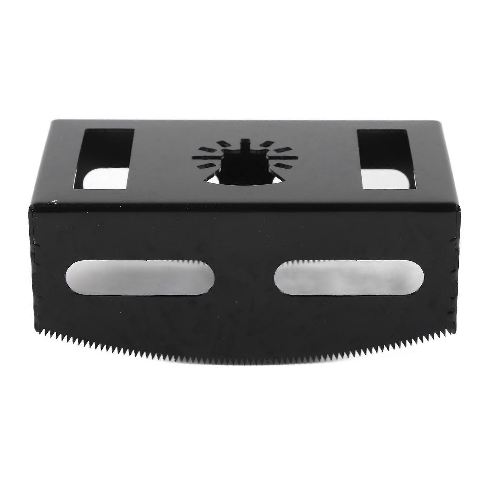Rectangular HSS oscillating saw blade for slot cutting, for secure electrical box