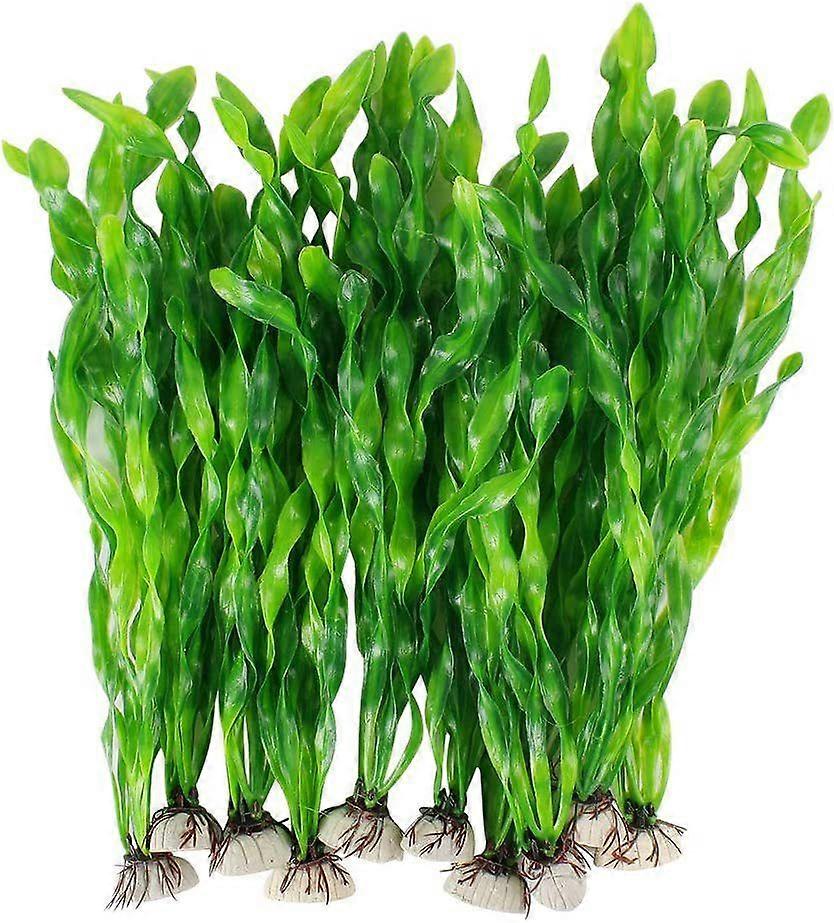 Large Aquarium Artificial Plants Plastic 10 Pcs Artificial Aquatic Plant