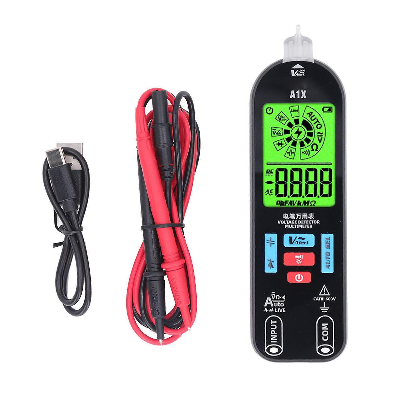 Digital Multimeter LCD Display Voltage Capacitance Tester Resistance Meter Tool for Maintenance Without Storage Bag
