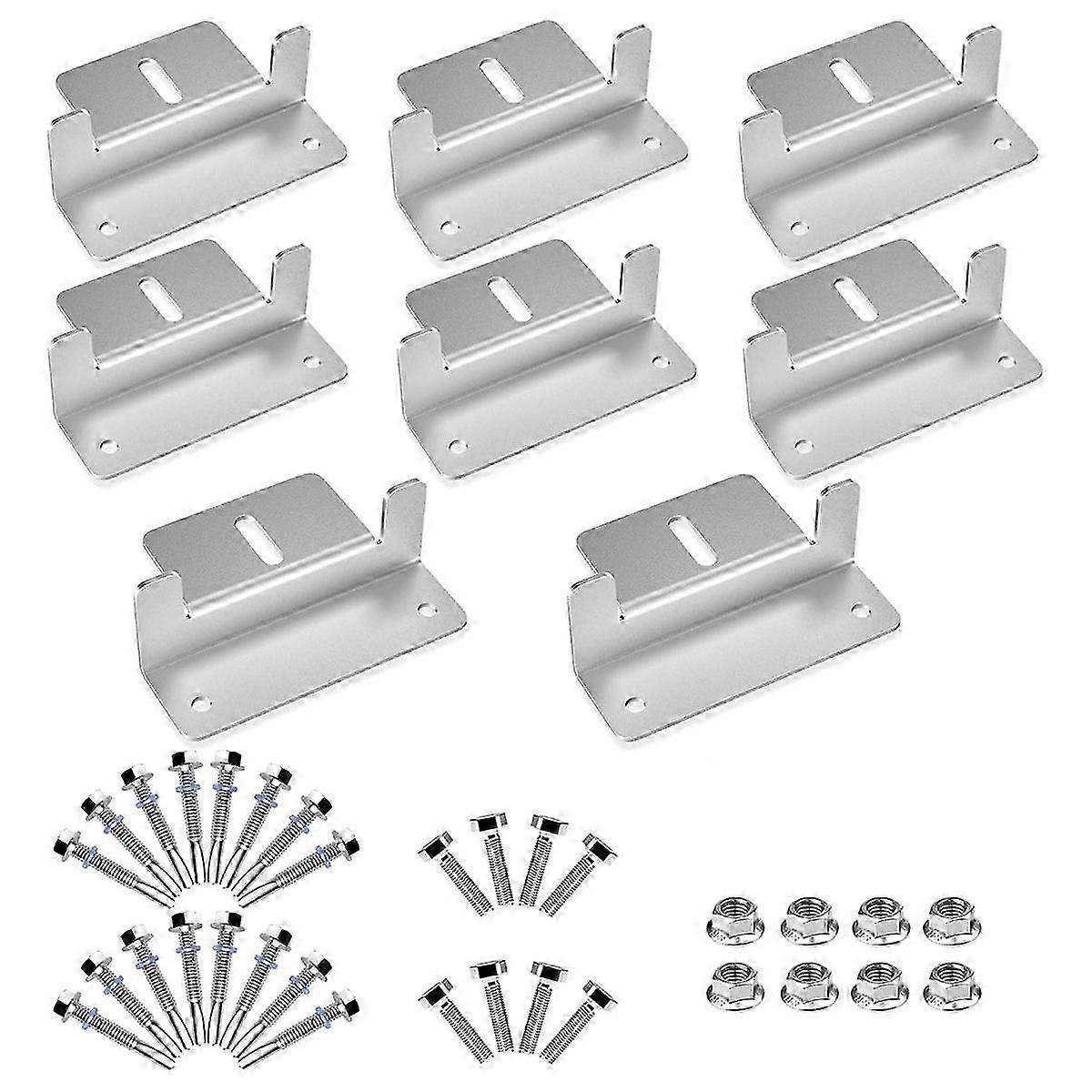 2 Sets Solar Panel Mounting Brackets for Motorhomes