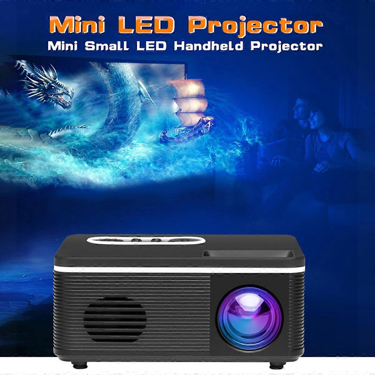 Aibecy S361 Mini Portable LED Projector Support 1080P 600 Lumens Built-in Speaker Multimedia Video M