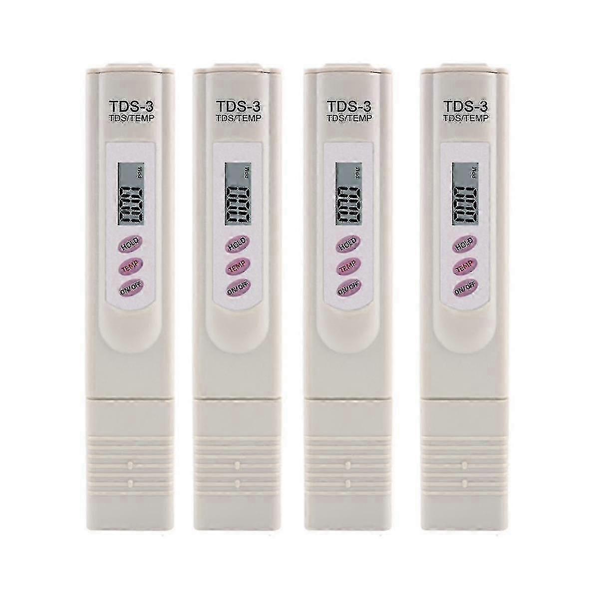 4 قطع TDS متر اختبار جودة المياه تصفية القلم اختبار جودة المياه لمياه الشرب / السباحة XXF f54