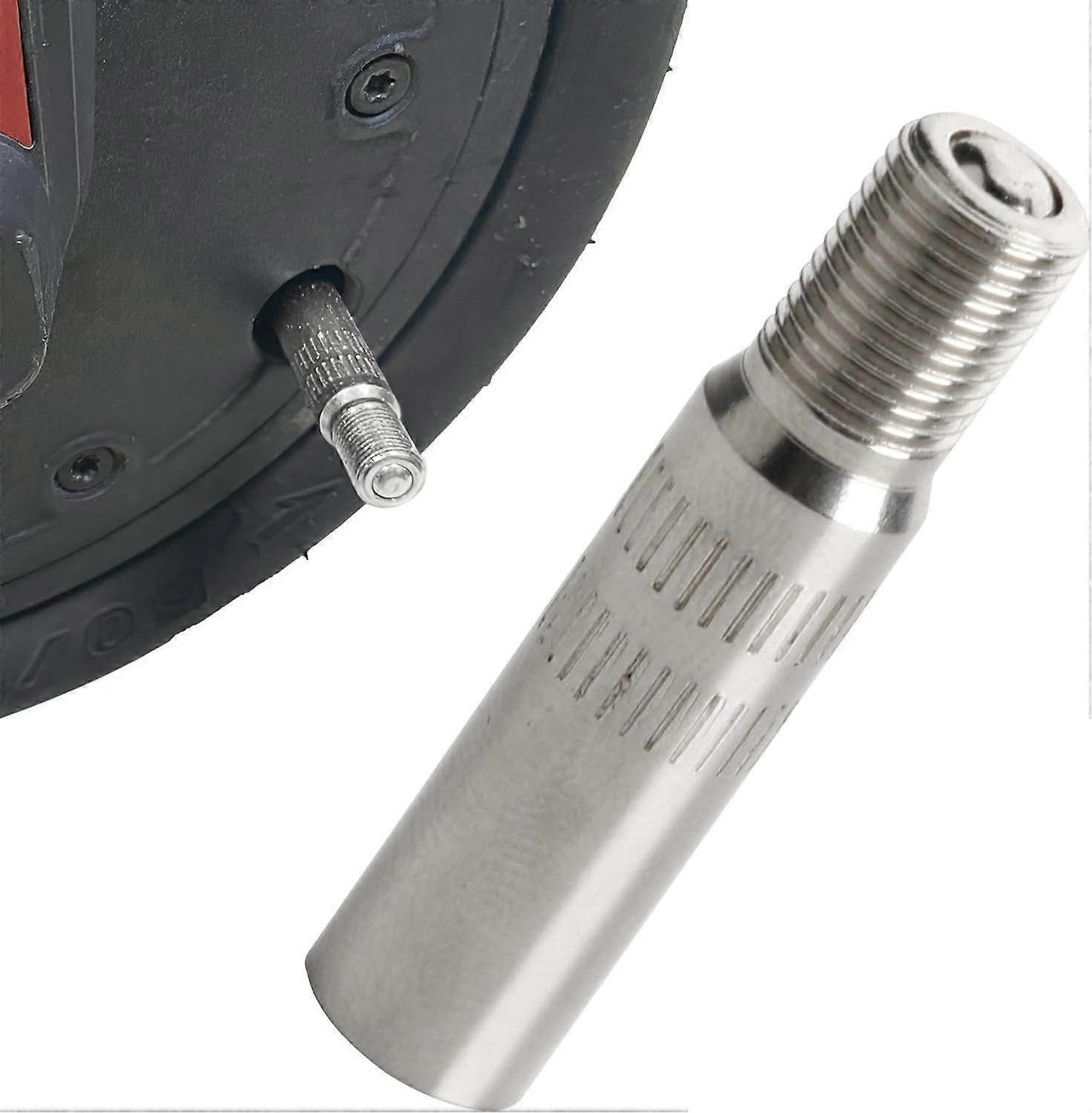 Tire Valve Extension, Aluminum Alloy Electric Scooter Inflator Nozzle Extension Adapter Extended by 39MM Compatible with XIAOMI M365, M365Pro Dualtro