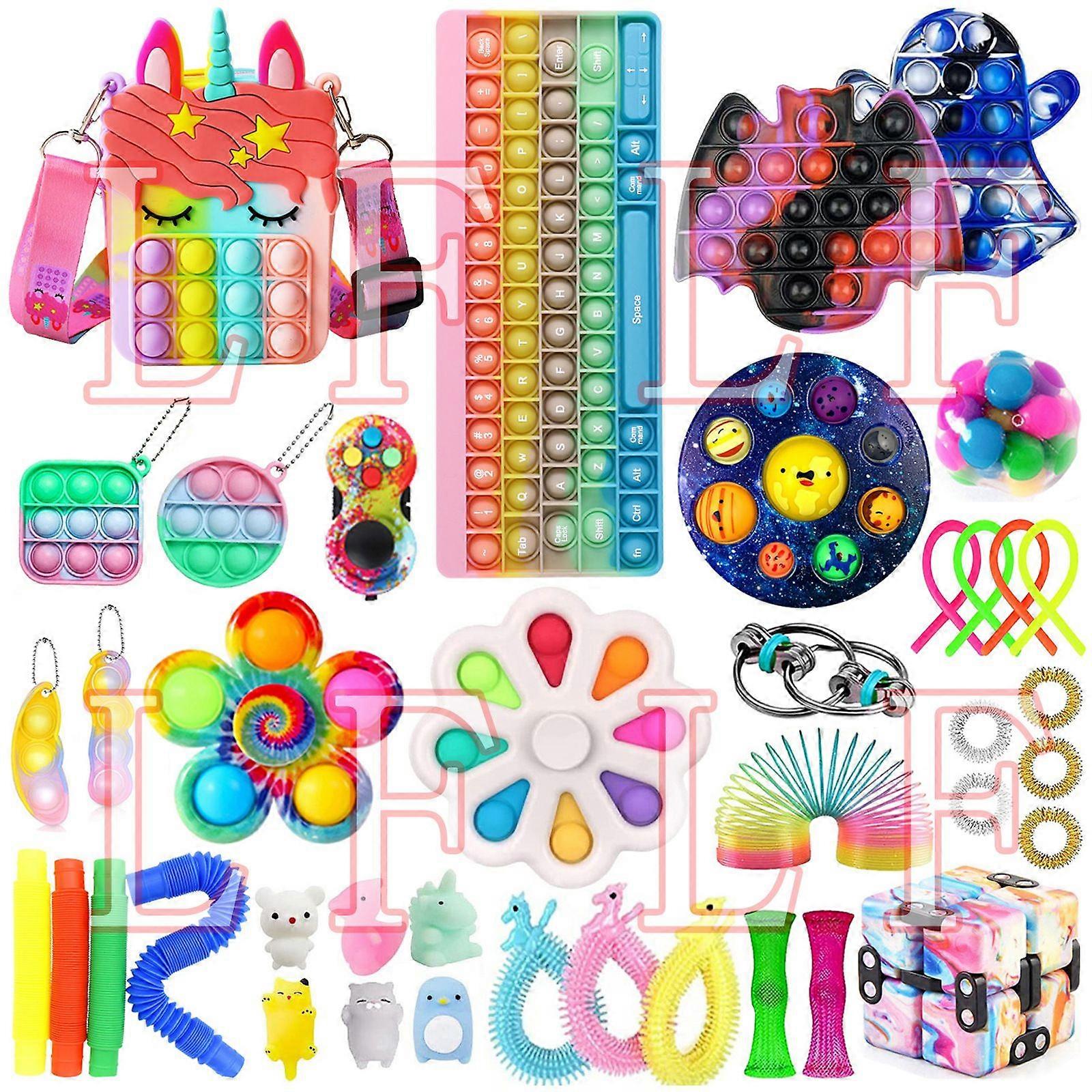 TG18762I1 # Christmas venting and stress relief toy set fidget cube knitting net SQUISHY FOXMIND