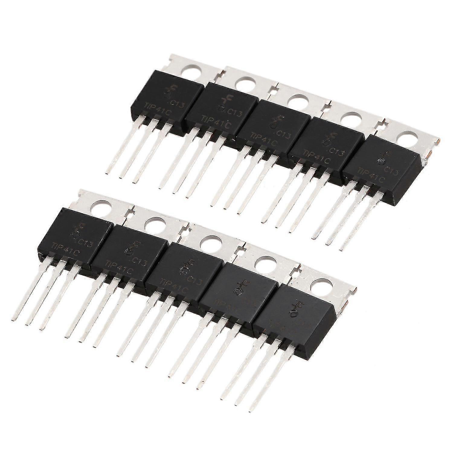 Transistors de puissance 10 Pcs 3 Pin NPN To-220 100V 6A Tip41C