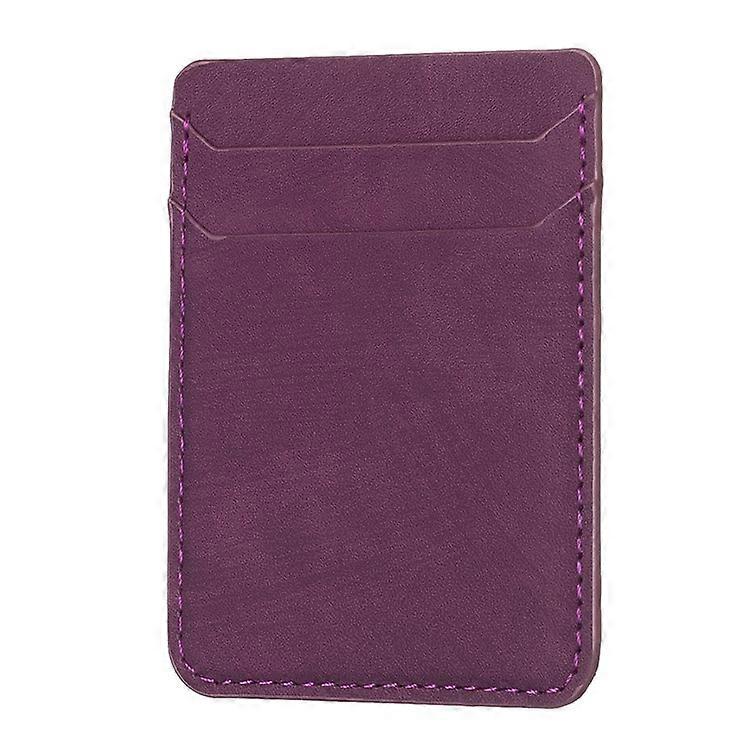 BFK13 Phone Card Holder Credit Card ID Case Pouch Matte Leather Stick On Pocket for Back of Phone