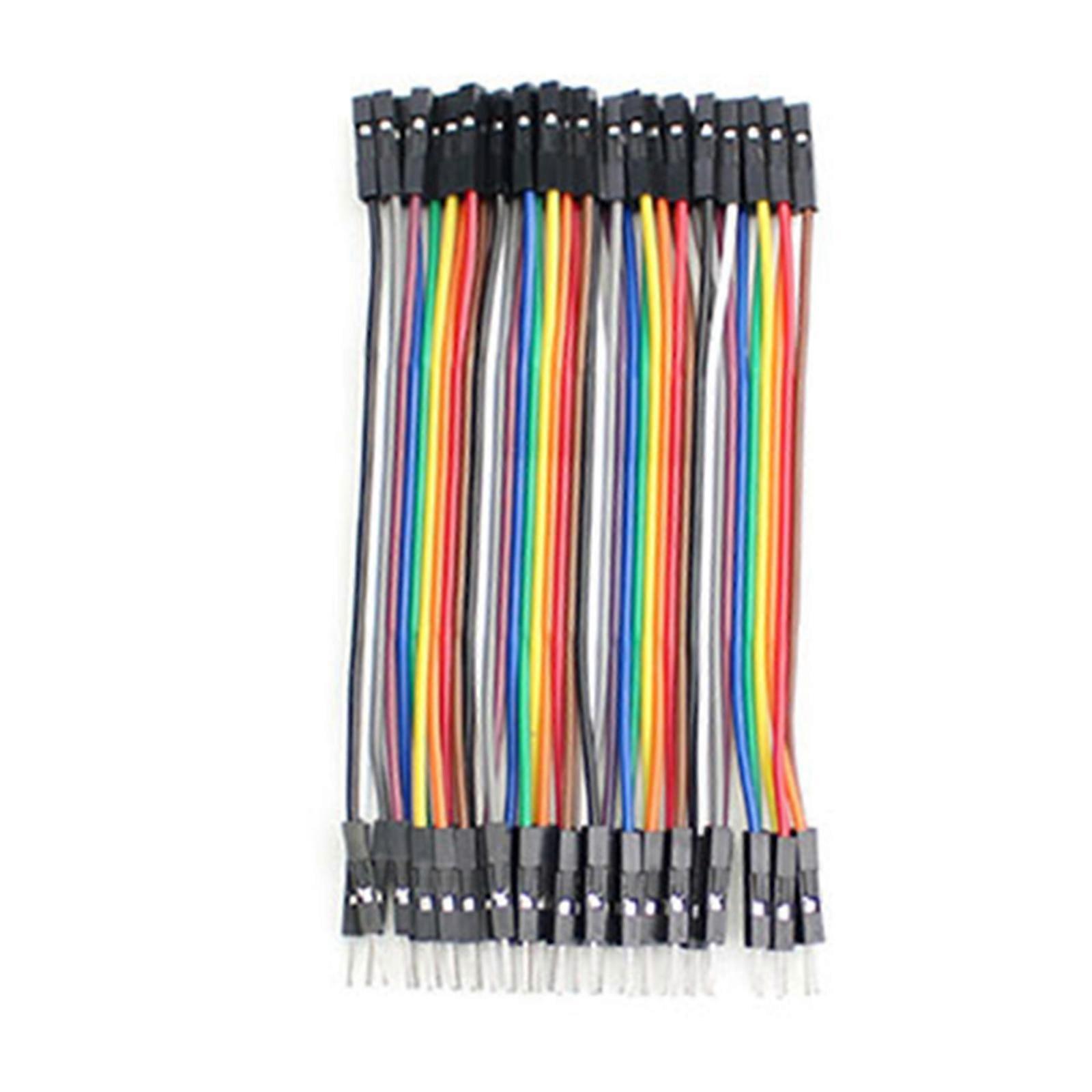 40PCS Female Male Jumper Wire Solderless Line for Circuit Board Electronic Breadboard Projects