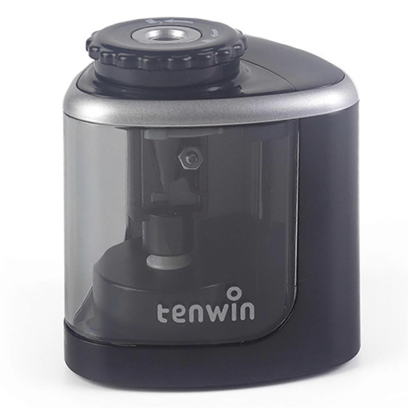 Small Portable Electric Pencil Sharpener Automatic/Manual Sharpening Pen Tool for Colored Pencils