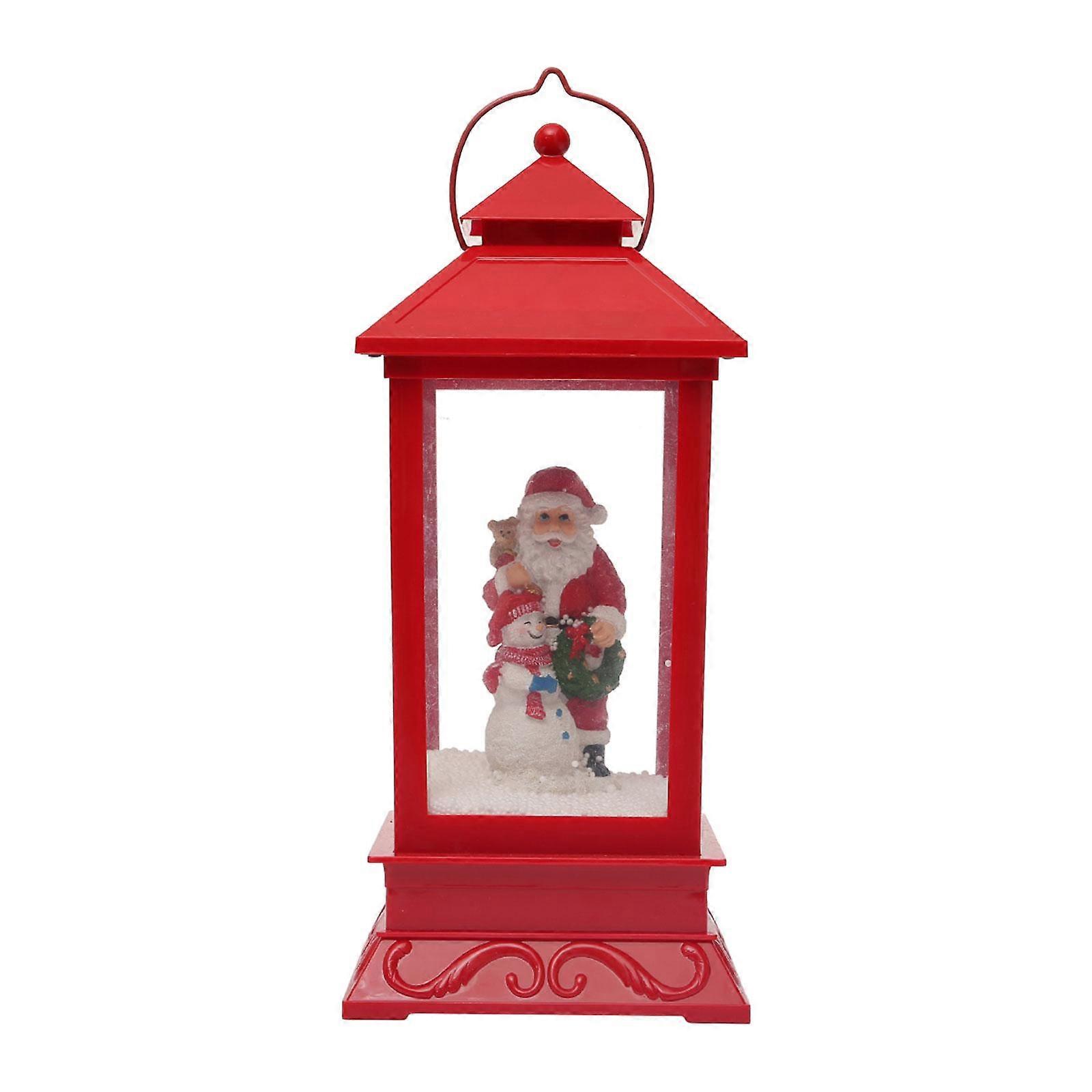 Christmas Snow Globe Lantern with Music and Light Table Centerpiece Christmas