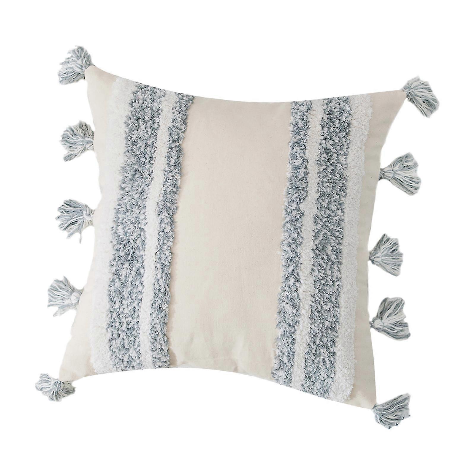 Boho Throw Pillow Cover Tufted Square Pillowcases for Sofa Couch Bar