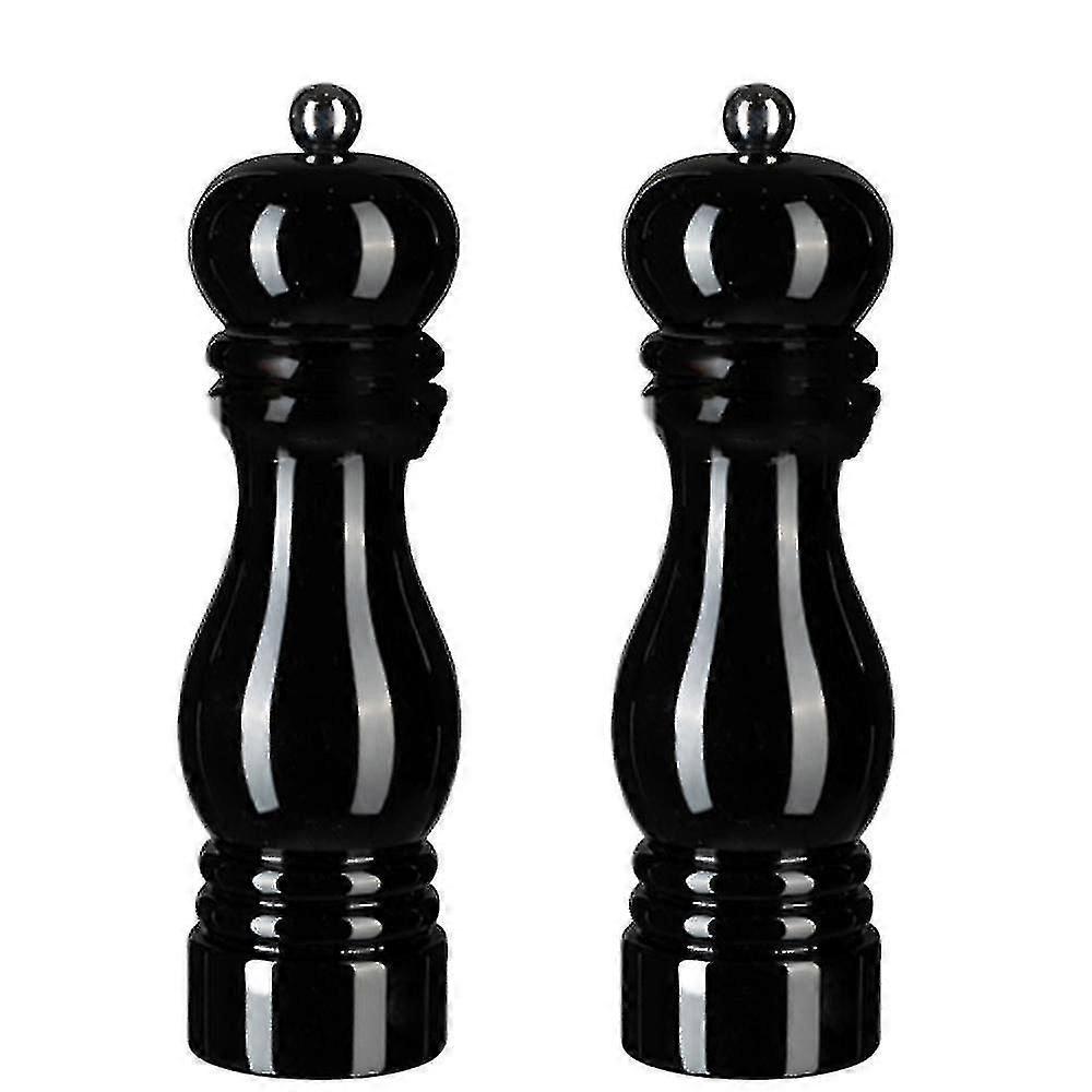 Conjunto de Moedor de Sal e Pimenta, Moinhos de Pimenta Manual Com Aspereza Ajustável, Moedores de Especiarias Recarregáveis-Bom