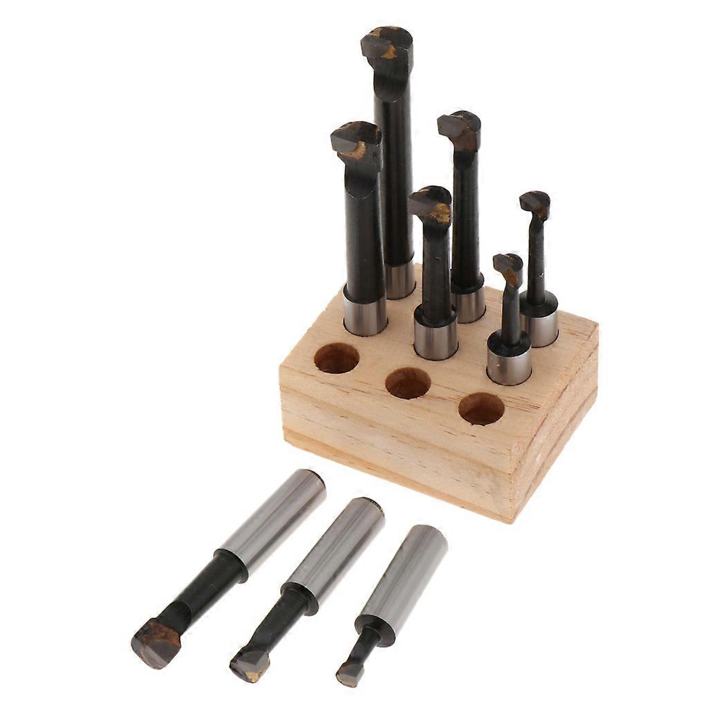 9Pcs 12mm Shank Carbide Tip Boring Bar Set For Boring Head Lathe Tool Carbide