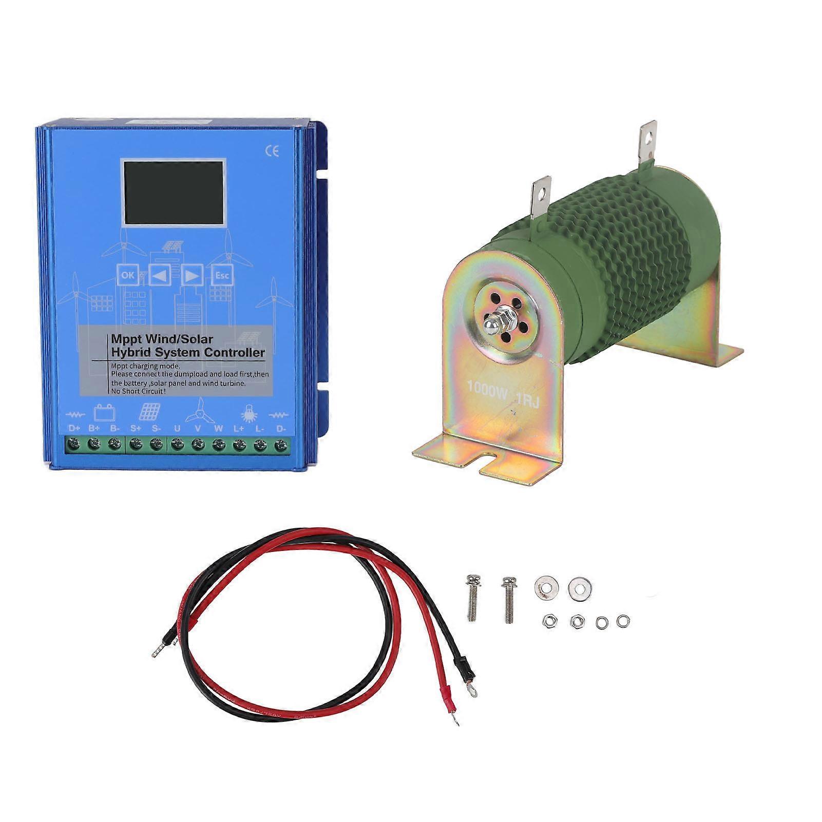 24V/48V Wind Solar Hybrid Controller Boost LCD Screen MPPT Charging Mode Universal for Off Grid Generation Systems