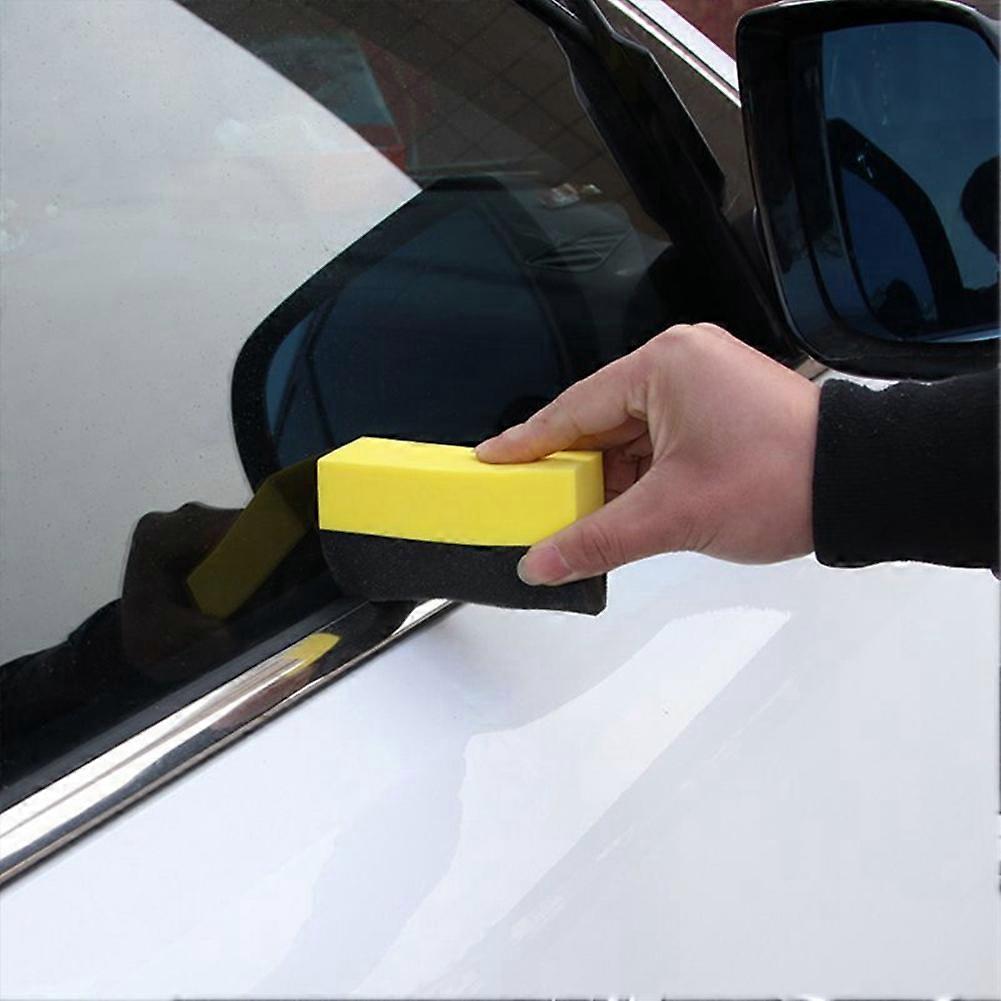 6Pcs Tire Contour Dressing Applicator Pads Gloss Shine Color