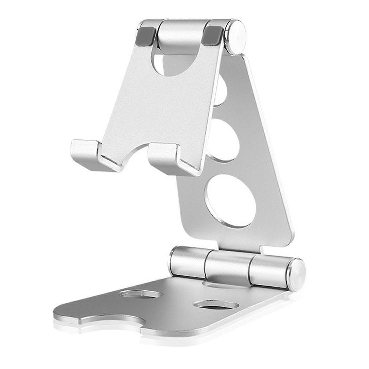 Tablet Stand Folding Adjustable Desk Portable Desktop Stand silver
