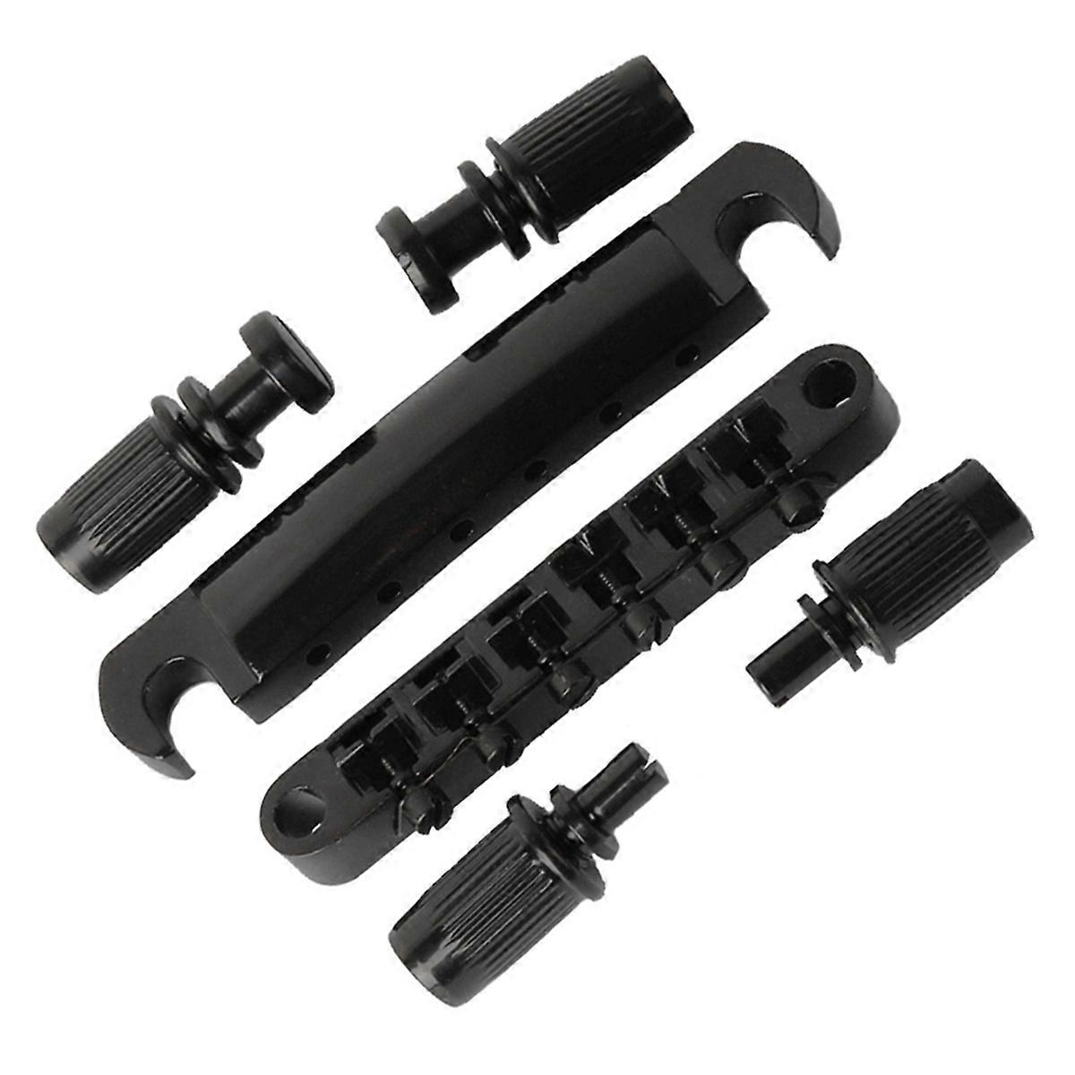Guitar Bridge 6-String Electric Guitar Bridge Black