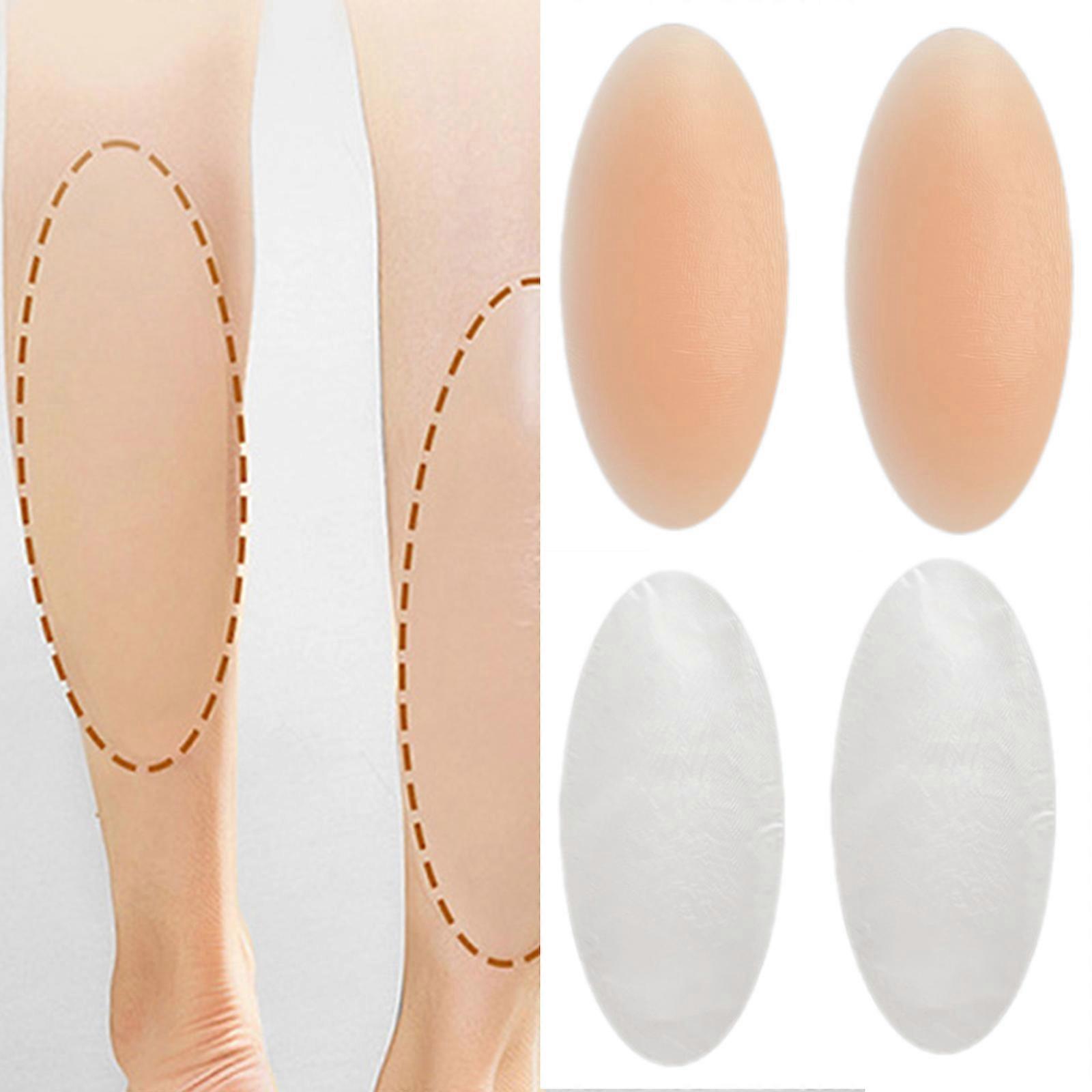 2pcs Contouring Silicone Calf Pads Adhesive Invisible Calves Support Reusable Leg Shaping Patches Calf Corrector Pads transparent