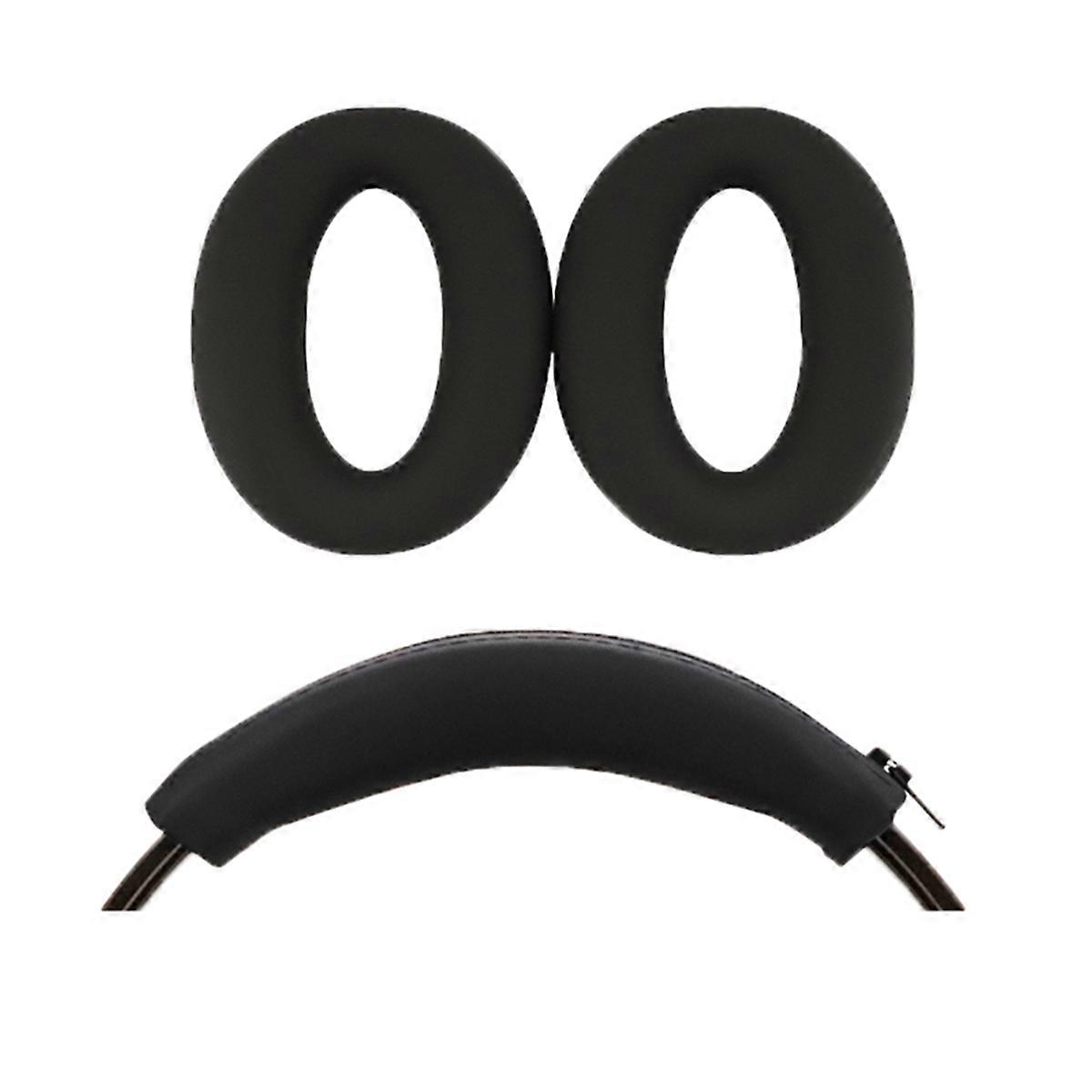 Ear Pads for WH-H910N Headphone Silicone Protective Case Earmuff Headband Repair Parts Black