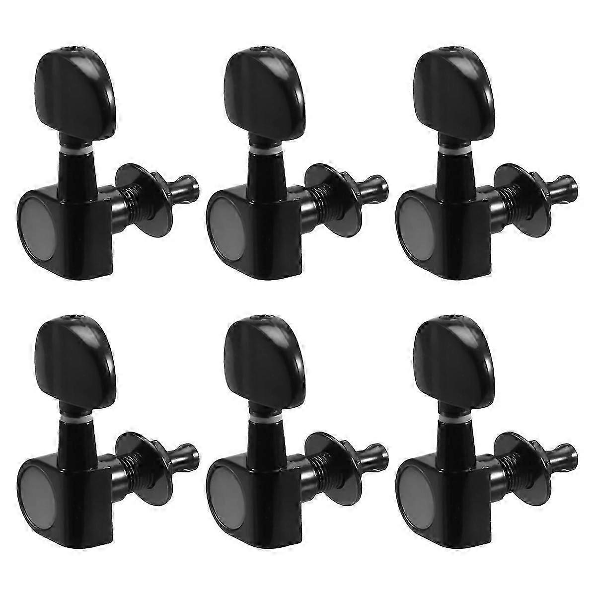 6PCS Locking Tuners Tuning Heads Lock String Tuning Pegs Tuner Electric Guitar Machine 3L+