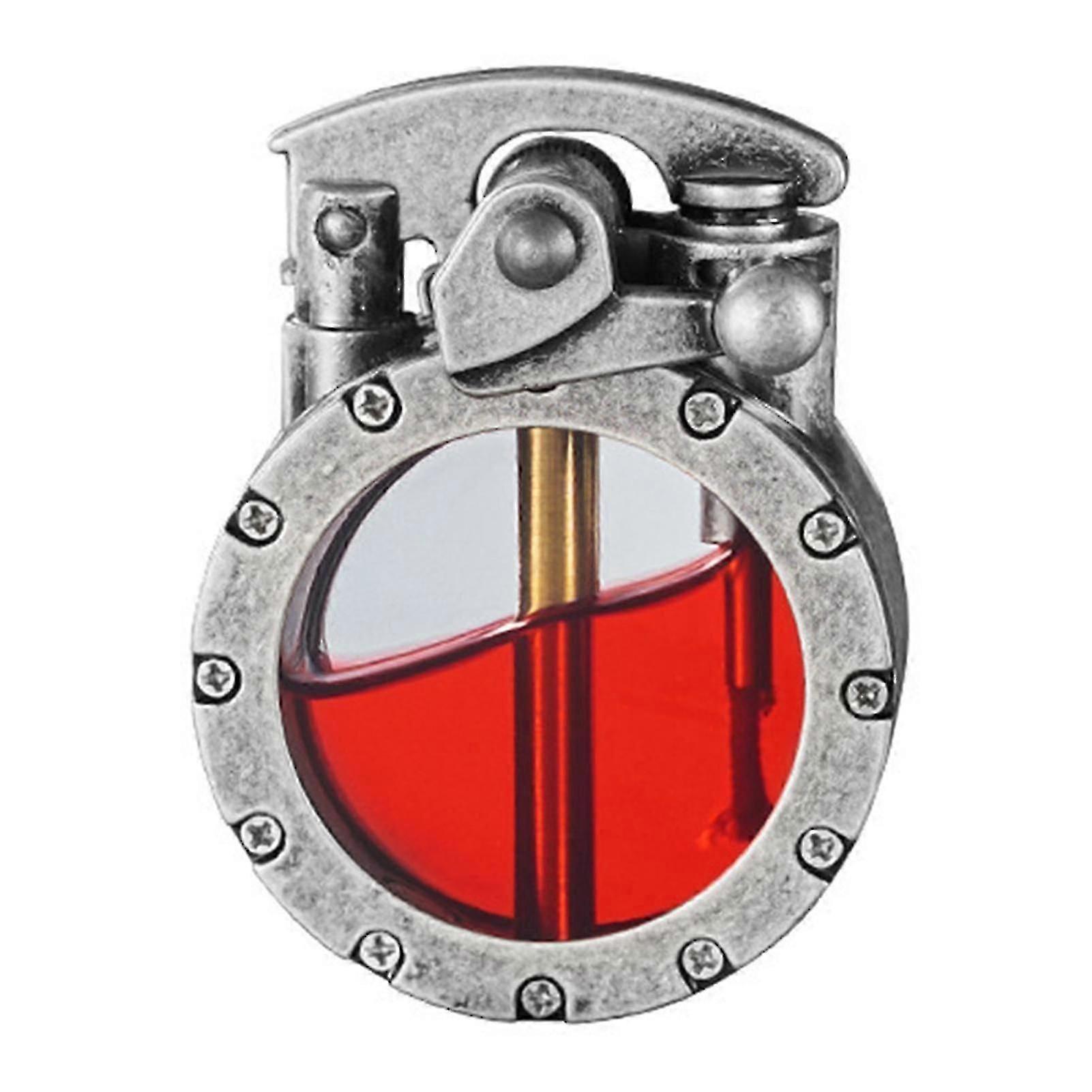 Retro Isqueiro transparente com Rocker Arm personalizado presente de isqueiro recarregável para aniversário