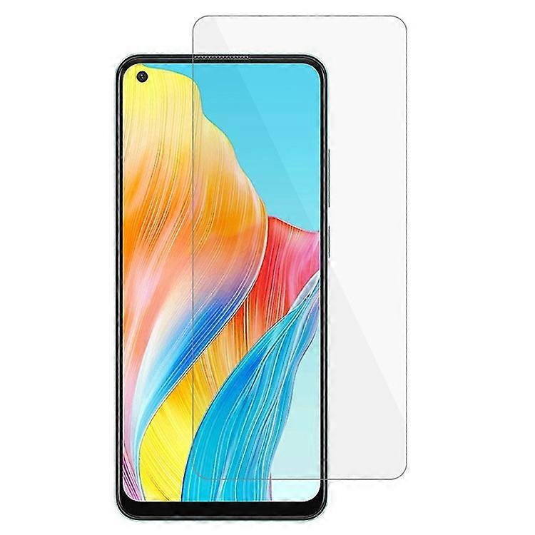Oppo A78 4Gバブルフリーインストールスクリーンプロテクタースーパークリア強化ガラスフィルム0.3mmアークエッジに対応