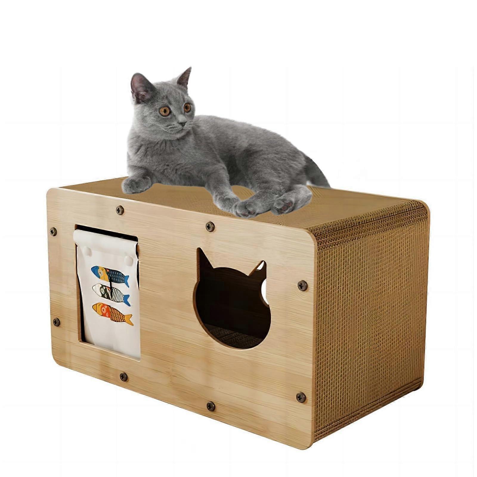 Cat scratcher cardboard, cat scratch bed, Japanese -style cat shooter house, and for puppy cat