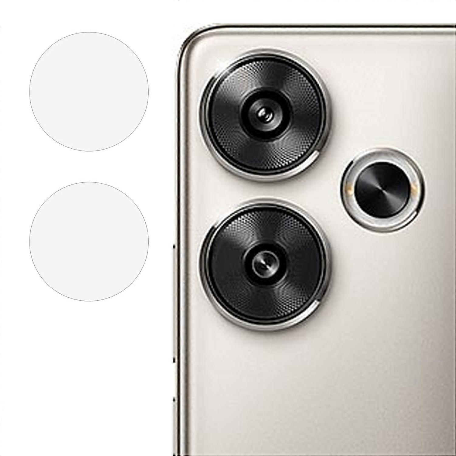 For Xiaomi Redmi Turbo 3 5G/Poco F6 5G Individual Lens Protector Set Tempered Glass HD Clear