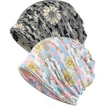 Damska czapka Nakrycia głowy Kapelusz Stretch Infinity Scarf Head Wrap Cap Cancer Hats - Bdliv