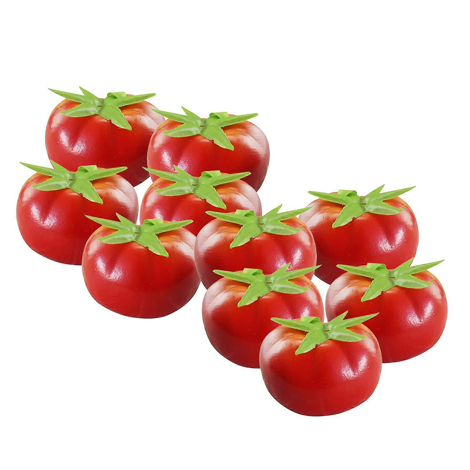 Lifelike Simulation Tomato Fake Fruit Vegetable 10PCS Artificial Tomatoes Fake Tomatoes