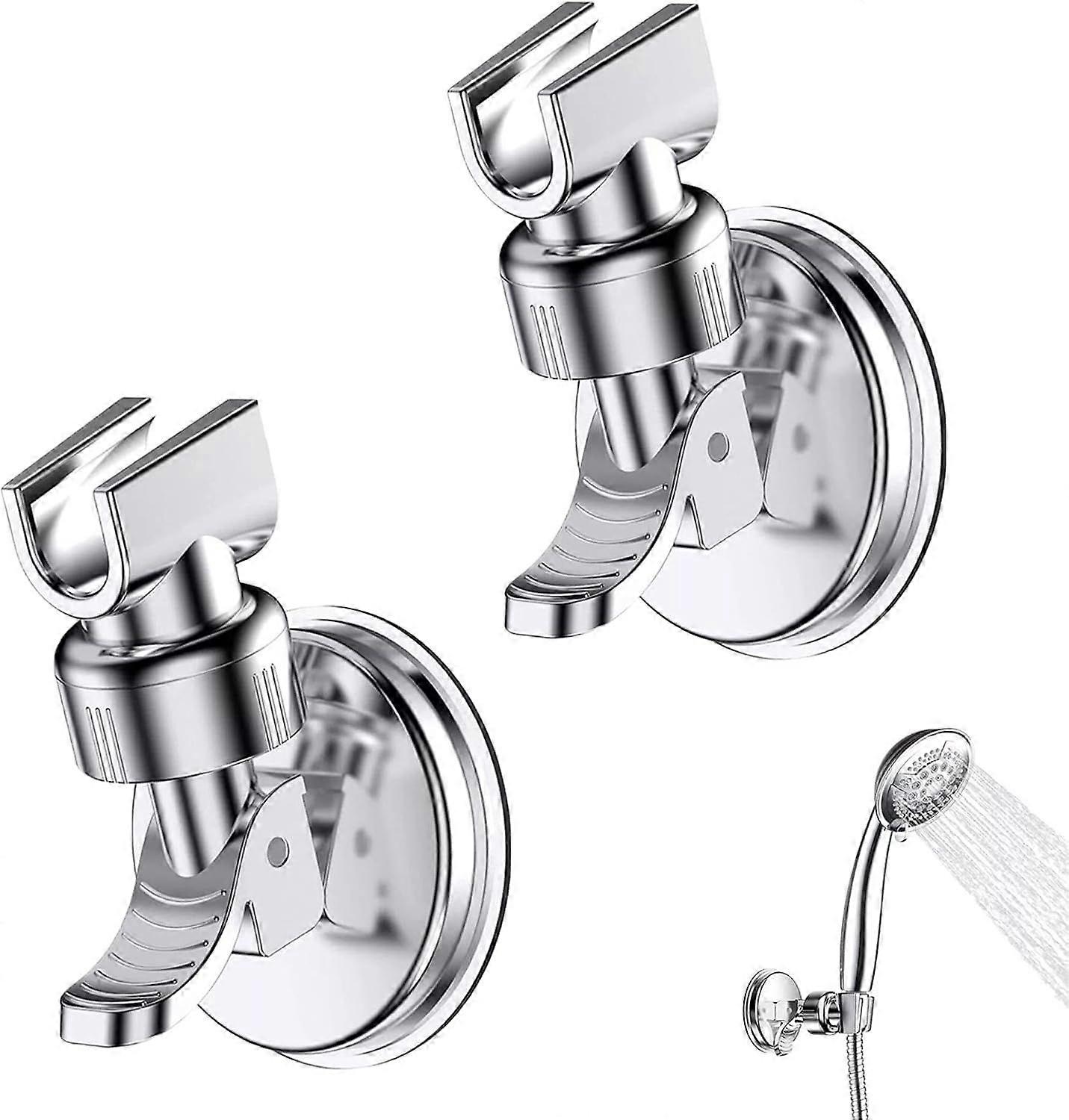 Pieces Suction Cup Shower Head Holder, 360 Rotation Shower Bracket, Removable Adjustable Shower Head Holder, Suitable for Hotel Bathroom, No Need to