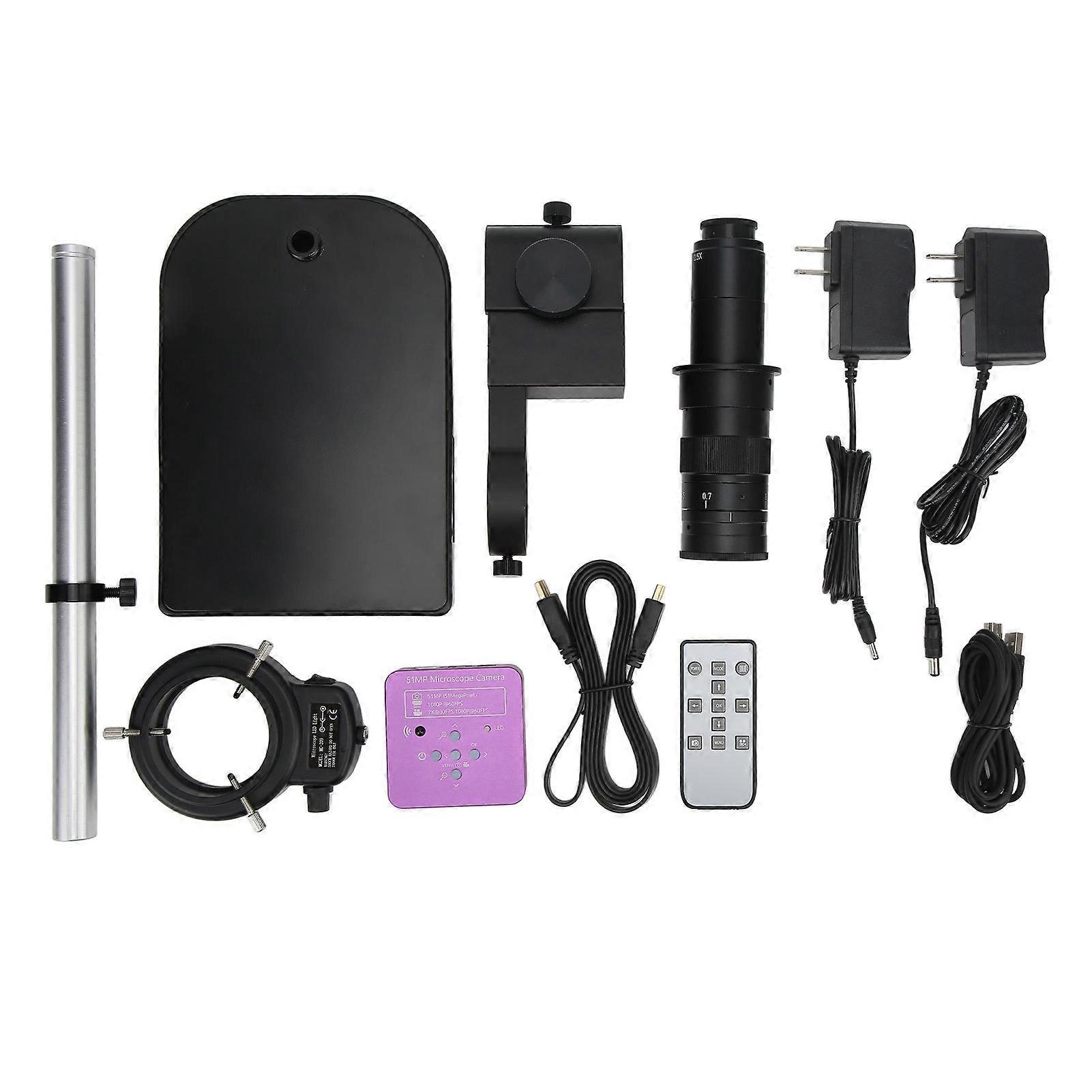 HD Industrial Microscope Camera - 51MP USB & HDMI, 2K Video for Electronics & More