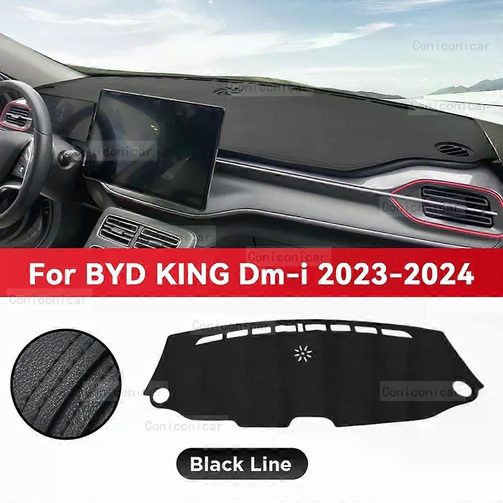Dashboard Cover Mat Protective Pad For BYD KING DM-i 2023 2024 Car Accessories Dash Board Sunshade Anti-UV Carpet Dashmat