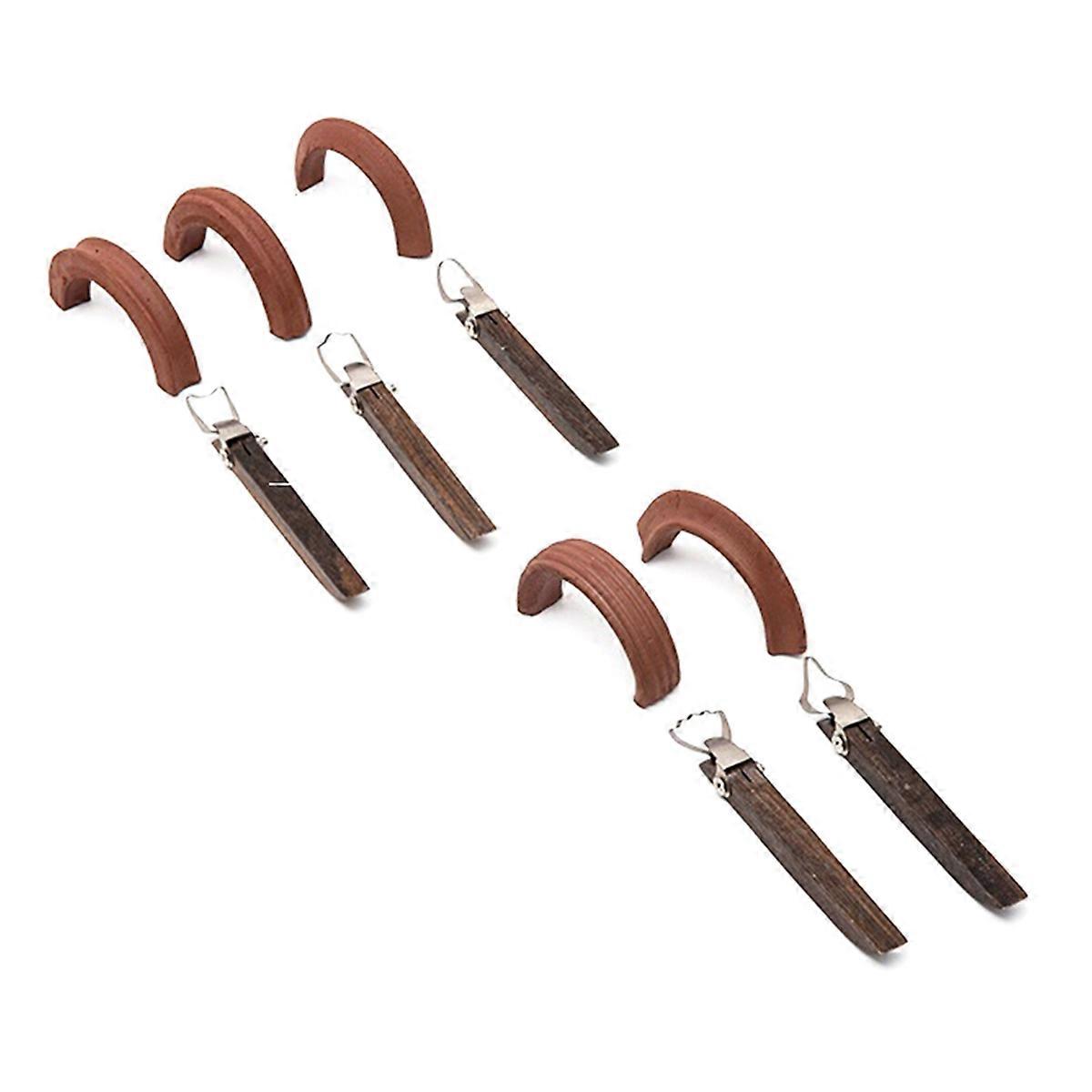 5 Pieces Clay Extruder Tool Pottery Cup Handle Shape Tool Cutters