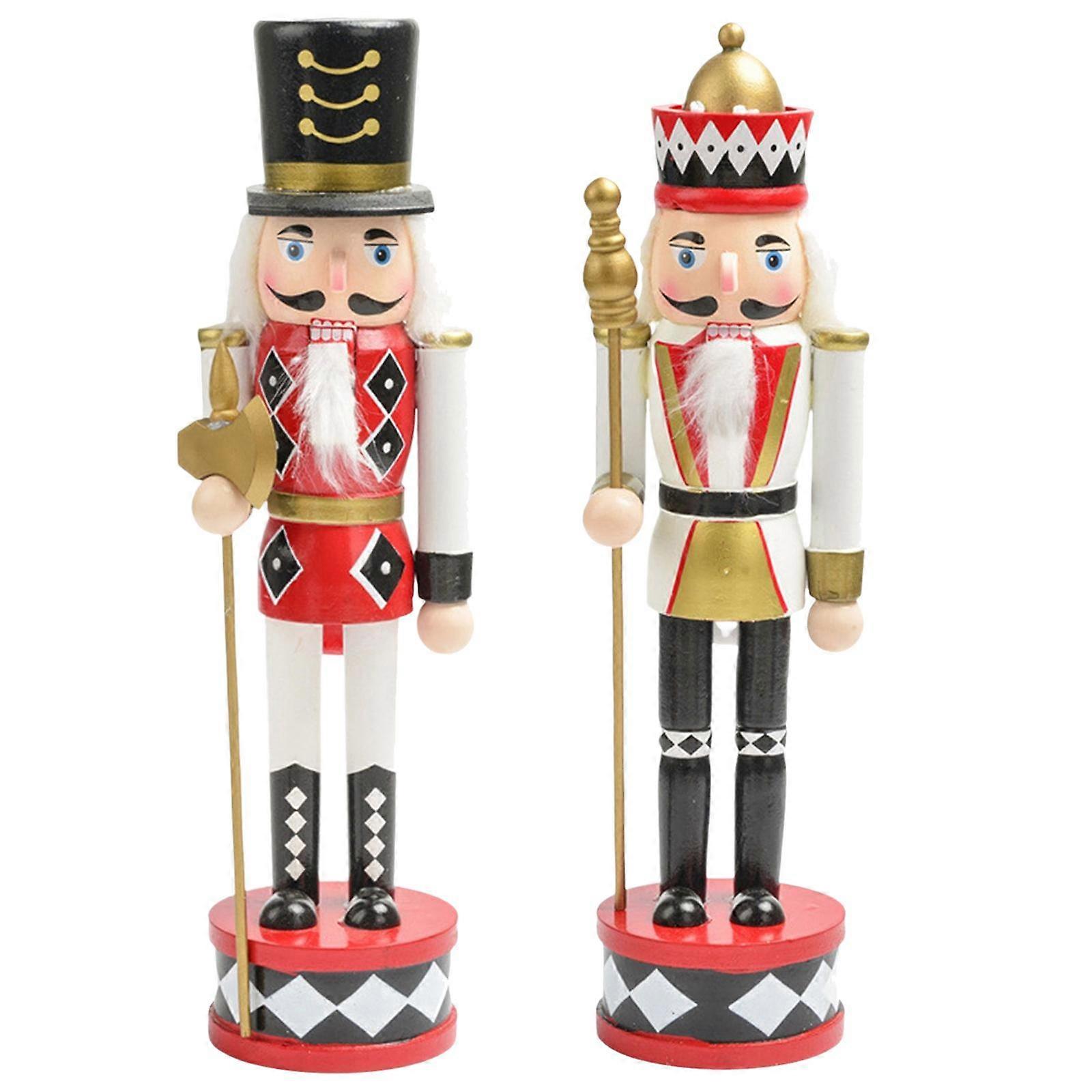 Elegant Nutcracker Soldier Figurines for Holiday Decor