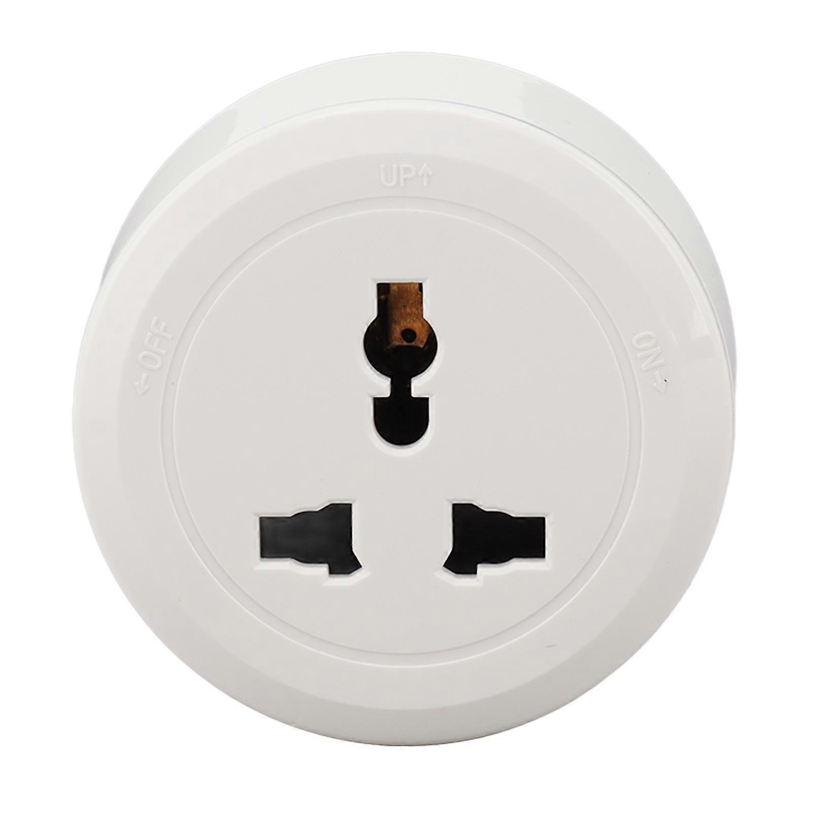 13A Power Track Socket Multifunctional White Round Surface Mounted Movable Electrical Track Socket