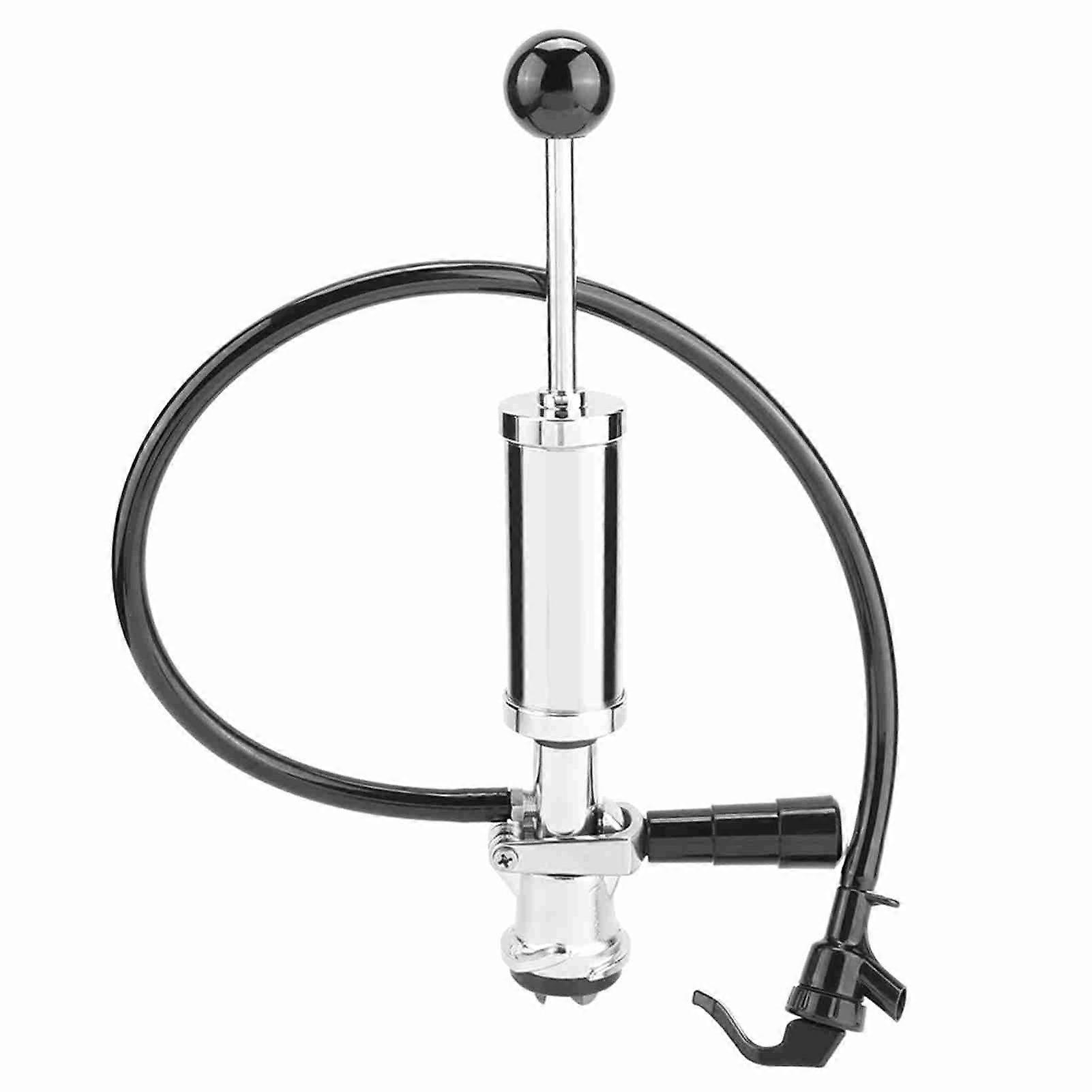 4 In Draft Beer Tap Pump Heavy Duty Picnic Party Keg Pump with Squeeze Trigger Durable Easy Use