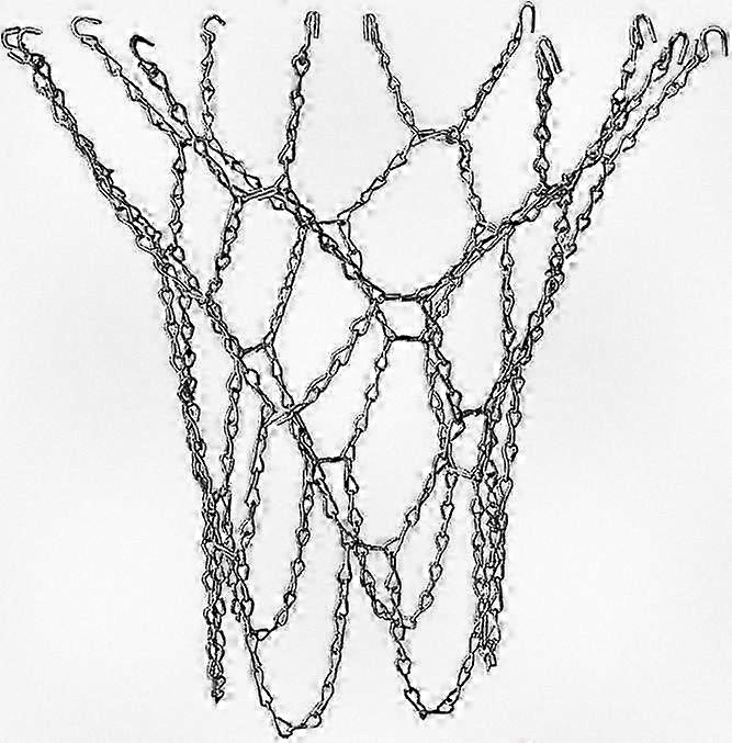 Durable Basketball Replacement Chain Net Made of Steel - Standard Galvanized for Use with Various Basketball Hoops