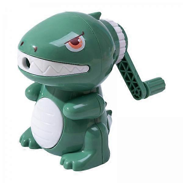 2 Hand Crank Pencil Sharpener Creative Dinosaur Design green