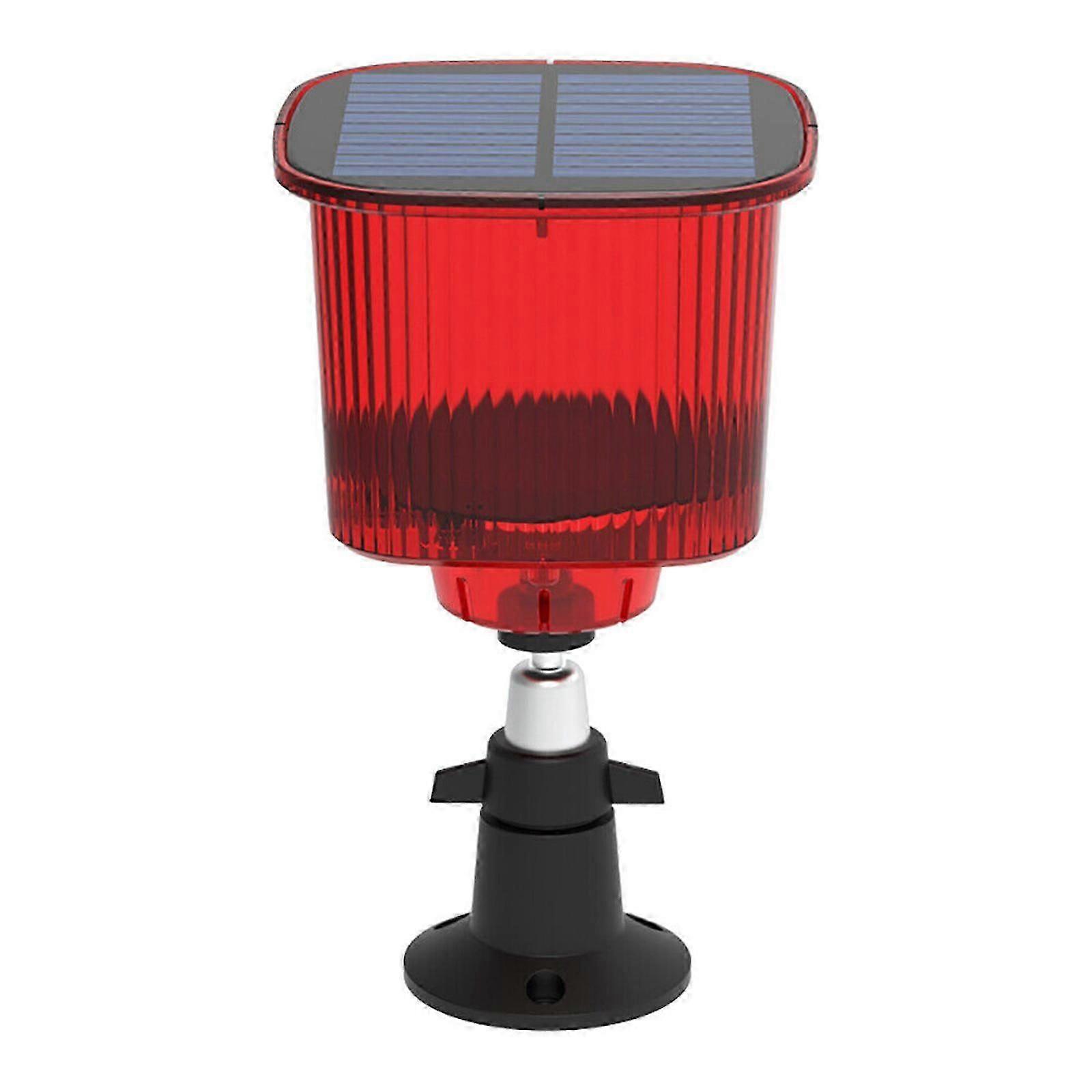 Solar Sensor Alarm Light IP55 Alarm Animal Repellent Anti-Wild Boar Drive 8 LEDs jy
