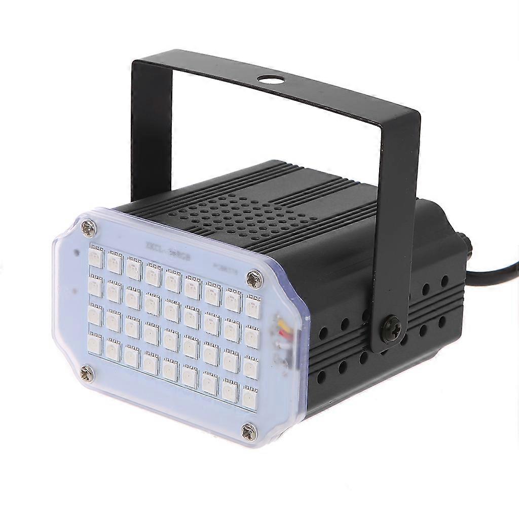 36 LED Speed Adjustable Sound Actived Auto Flash DJ Strobe Lights For Party Disc Colorful
