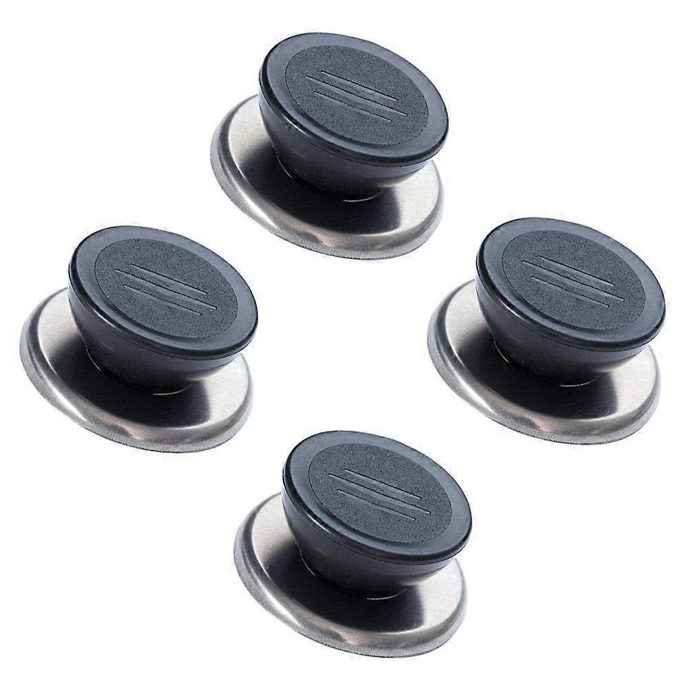 4pcs Stainless Steel Pot Knobs Replacement Handles for Cookware Lids High Heat Resistant Design Kitchen Accessories