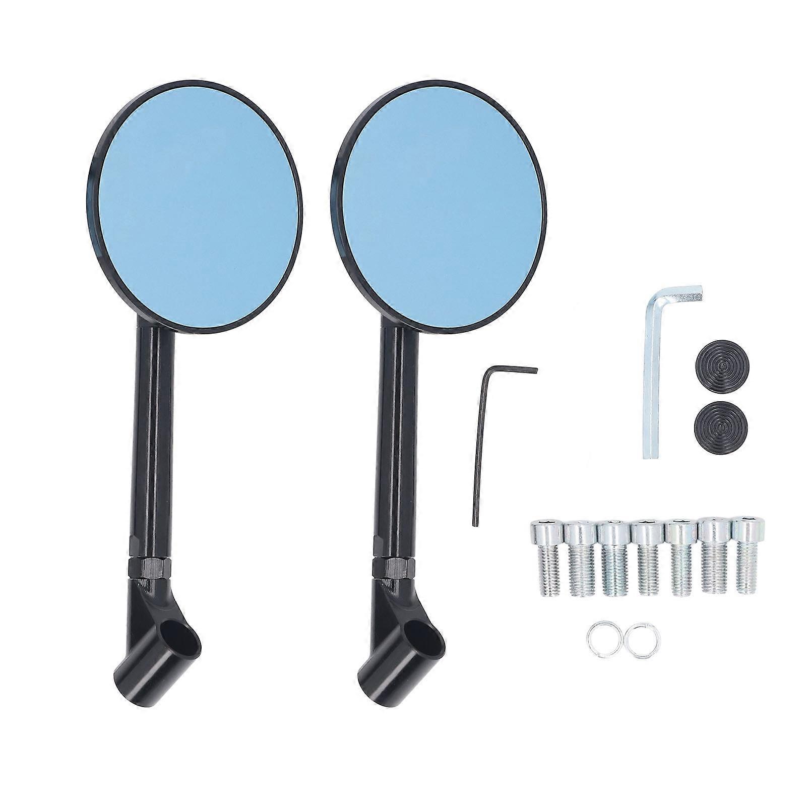 Handlebar mirrors for dirt bikes 60mm retractable reflective pair