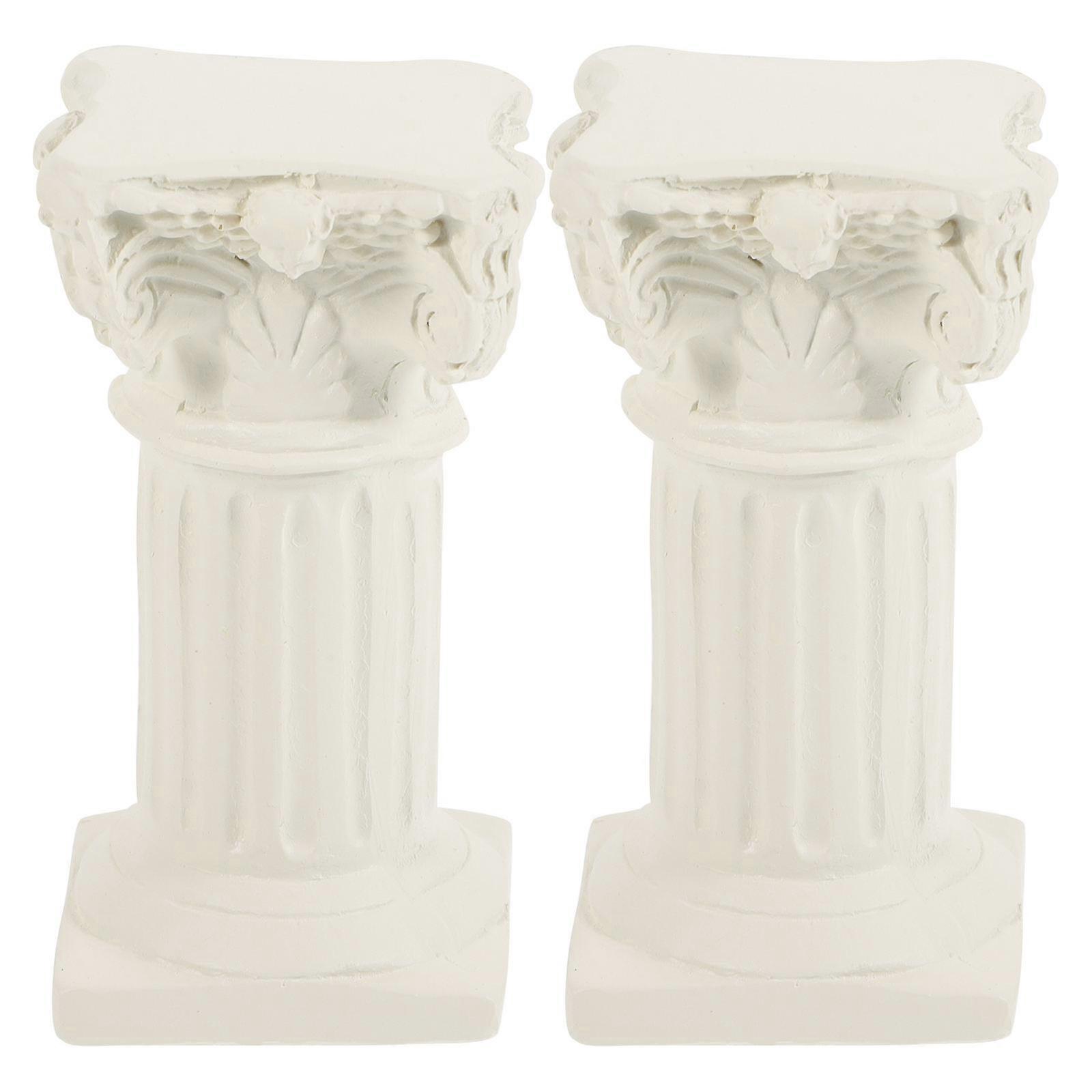 Stylish Pillar Sculpture, Compact Roman Design for Living and Work Spaces