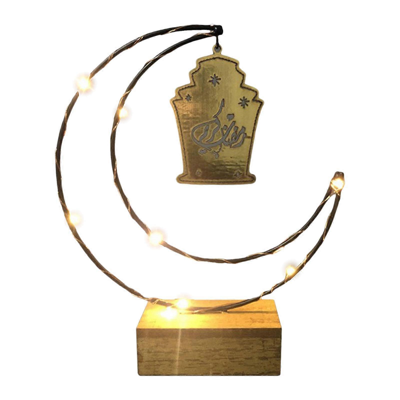 Ramadan Eid Mubarak LED Lights Decoration Indoor Black