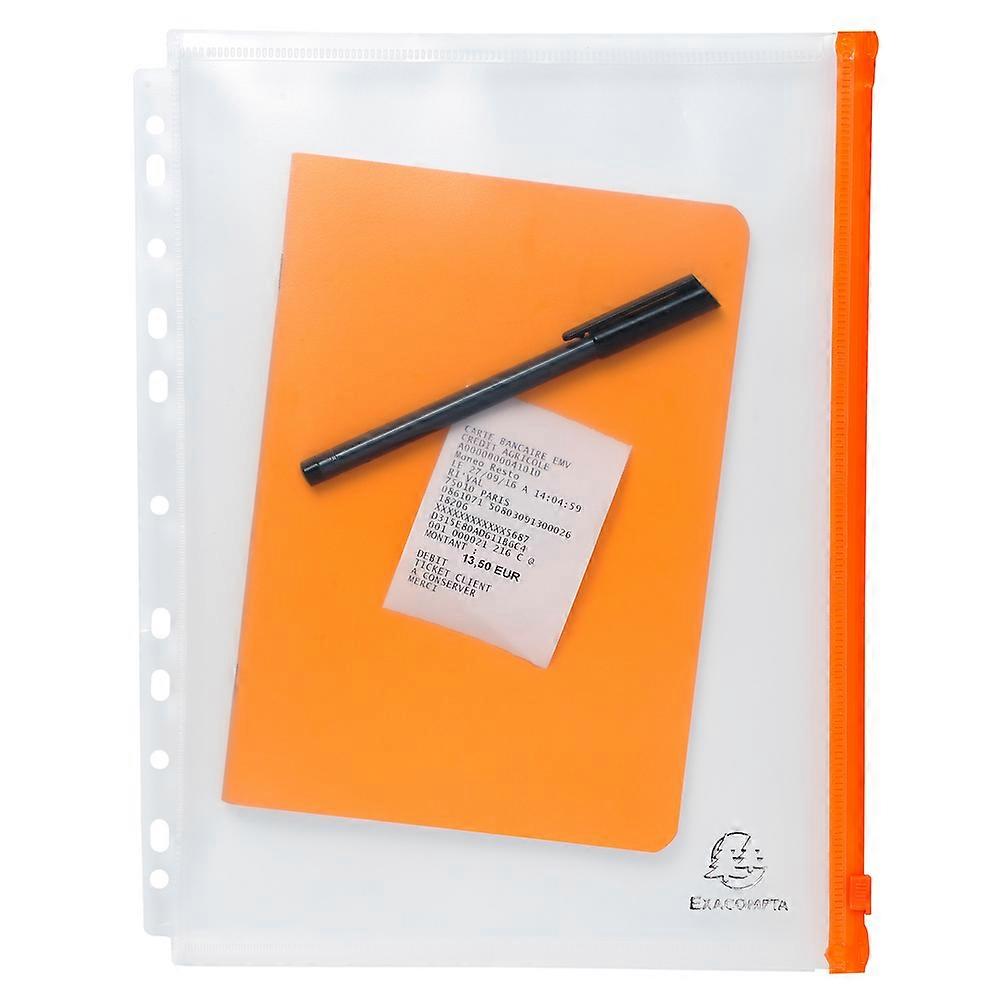 Exacompta 57334E 2x Bolsa 5 fundas cierre cremal. EXACTIVEA4