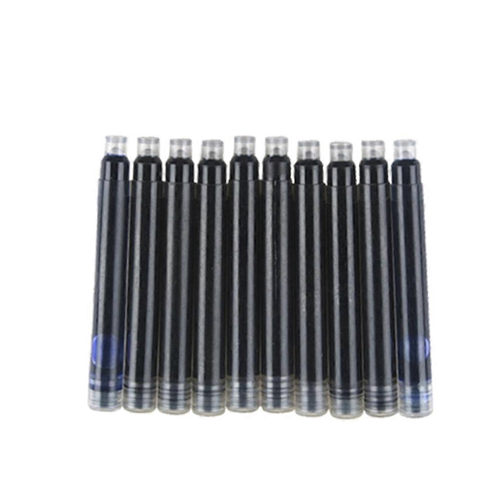 10pcs Fountain Pen Ink Refills Blue Quick Drying Compatible with Standard Pens for Smooth Writing